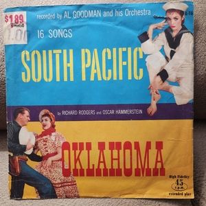 45 Record Oklahoma Music South Pacific AL Goodman Orchestra Roger's  Hammerstein